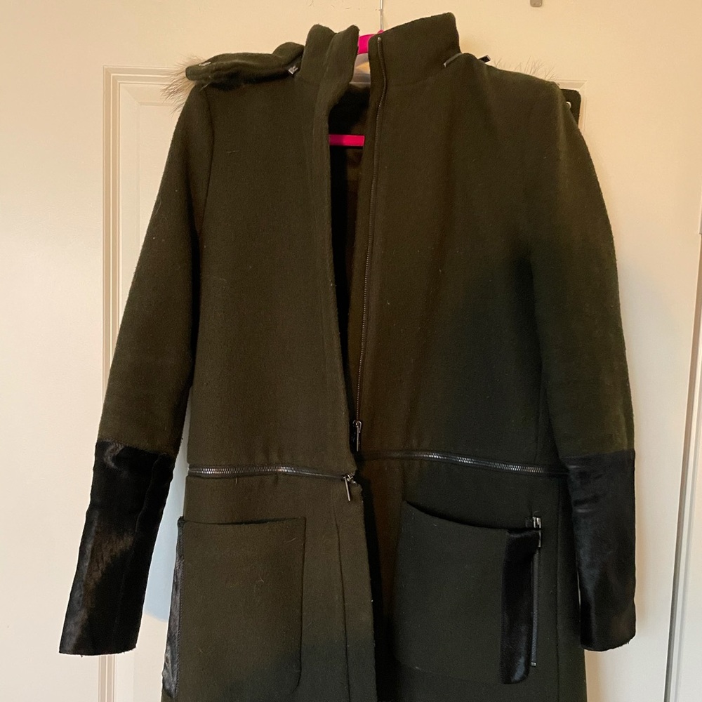 Zac Zac Posen Heavy Wool Blend Coat